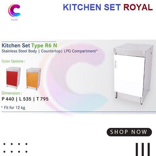 Kitchen Set ROYAL 6 N Stainless Body Tempat LPG