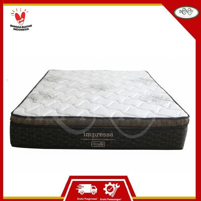 Elite Serenity Spring Bed Set Kasur Impressa Pocket Latex