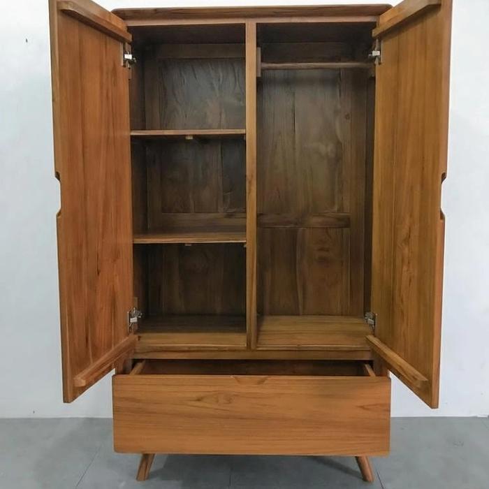 lemari pakaian anak kayu jati