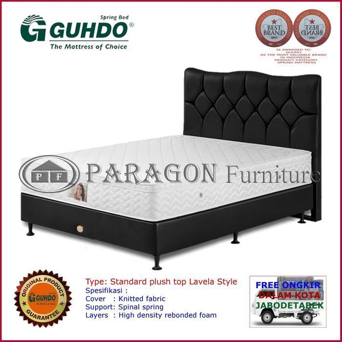 Spring Bed Standar plush top 120x200 cm Atlantic Lavela - Set Guhdo