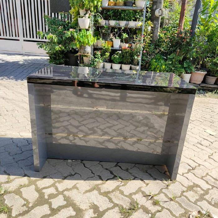 Meja island top granit tile / meja kompor / kitchenset dapur / lemari dapur