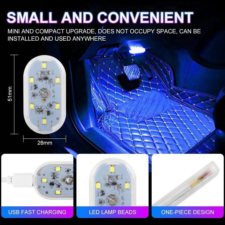 Gratong Lampu Led Sentuh Interior Dashboard  Mobil Styling Sentuh 6 Warna Hm072
