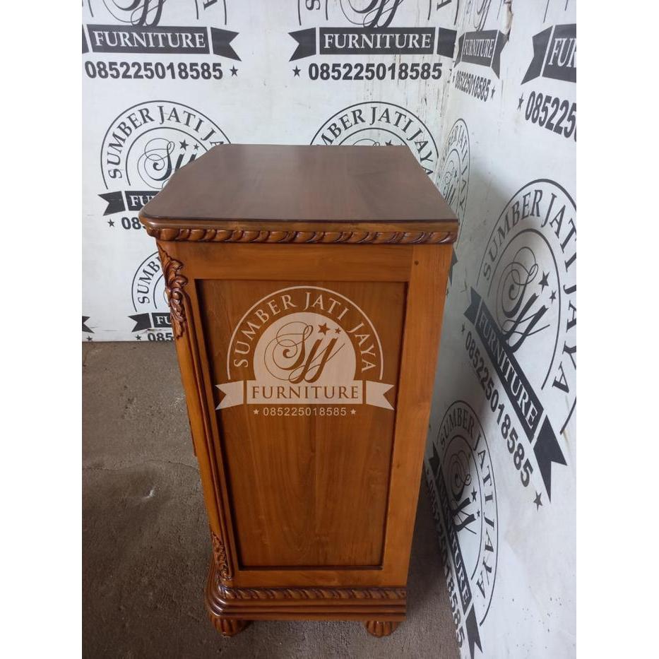 nakas jati, almari laci jati ukir, nakas ukir jepara