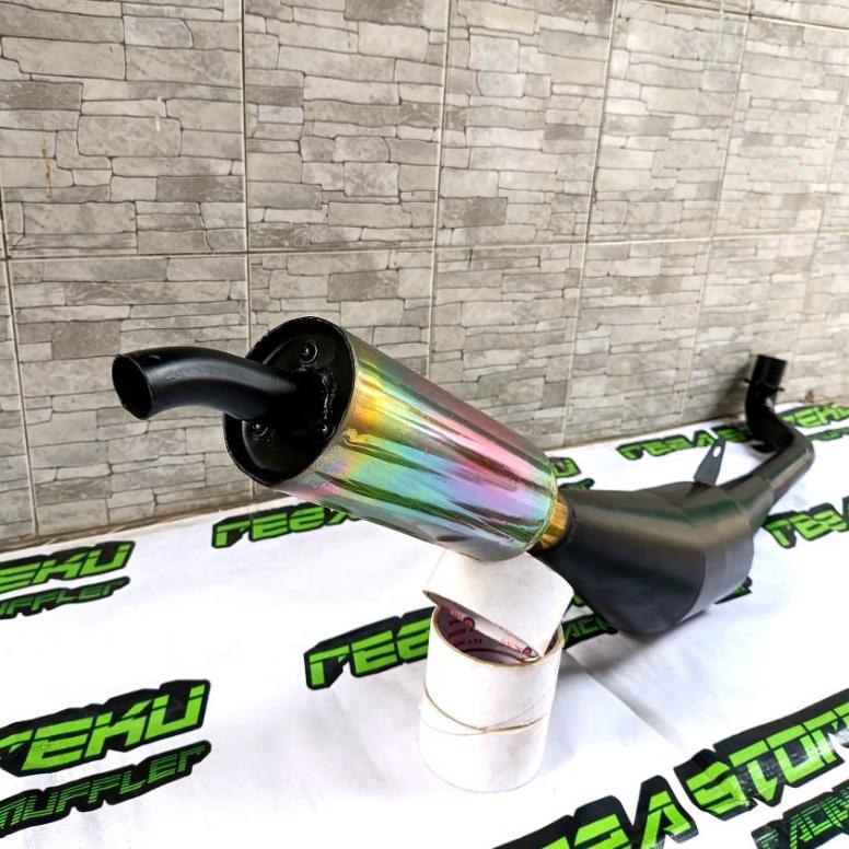 Promo  Knalpot Fiz R Ahm Standar Hitam Pelangi Fizr 2Tak Racing Garing Kemrincing