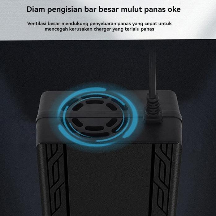 Charger Sepeda Listrik 48V 12Ah / Universal Charger Motor Listrik / Baterai Selis Scooter Elektrik C