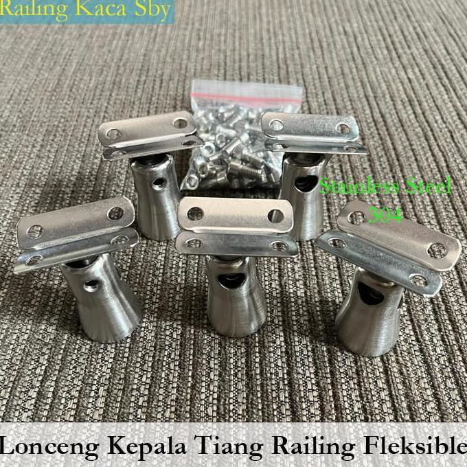 KEPALA LONCENG LEHER TIANG RAILING TANGGA SUS304