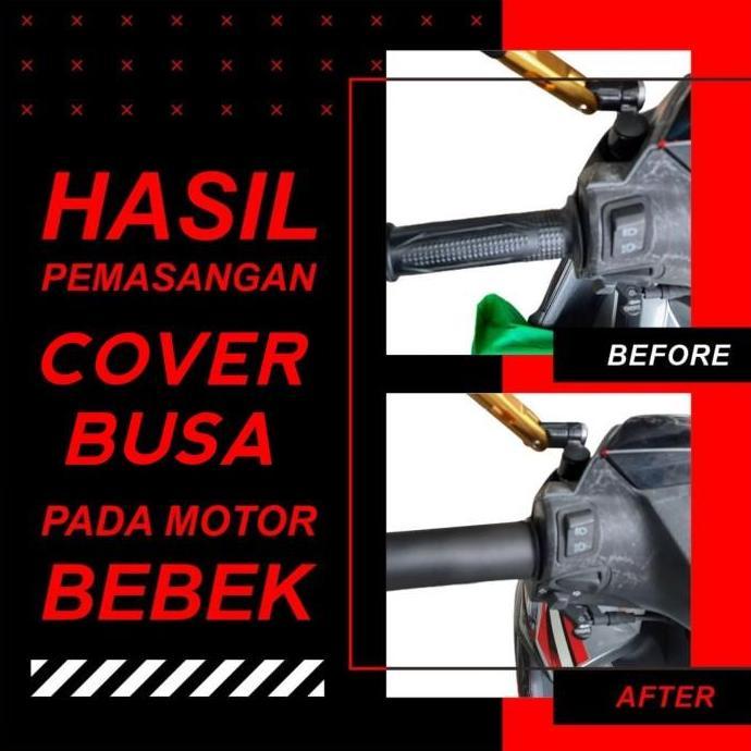 COVER HANDLE MOTOR. COVER STANG MOTOR. STANG HAND GRIP BUSA PREMIUM