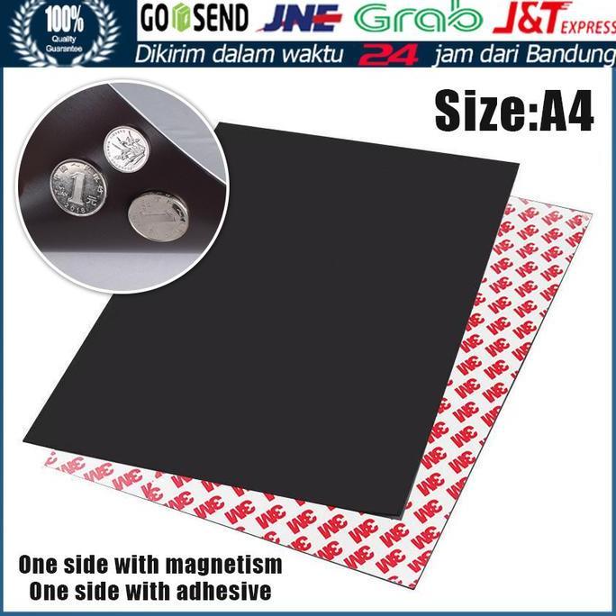 Magnet Lembaran Strip Sheet Karet Rubber A4 30cm x 20cm Tebal 1mm Magnet sheet lembaran