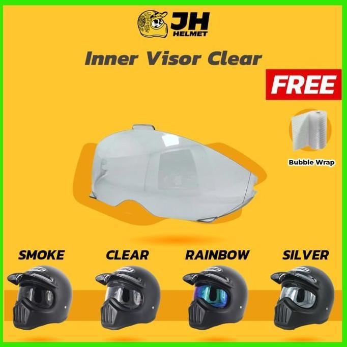 Kaca Inner Visor Silver Helm Cakil HBC | Kaca Helm Cakil