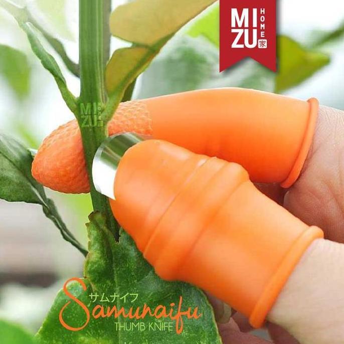 MIZU SAMUNAIFU Thumb Knife Jari Jempol Silikon Pemotong Sayuran