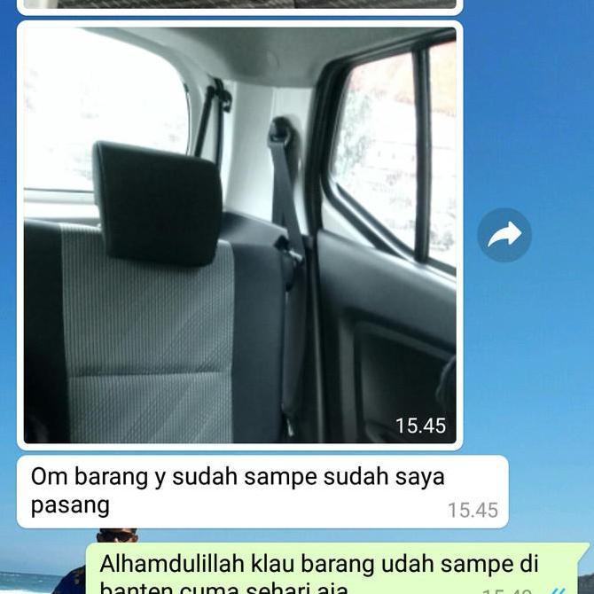 headrest belakang mobil ayla / agya warna hitam