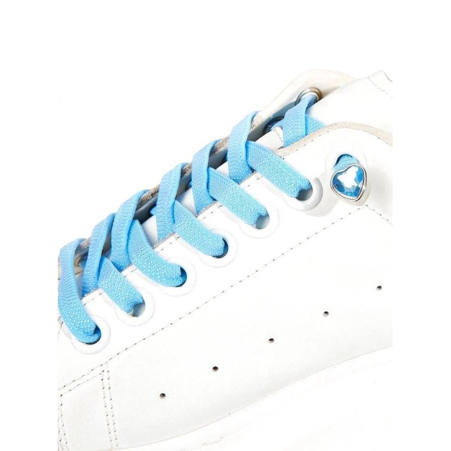 Tali Sepatu Elastis Lock Heart Diamond