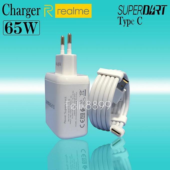 Charger Realme 7 Pro 8 Pro ORIGINAL Super Dart 65 Watt USB Type C