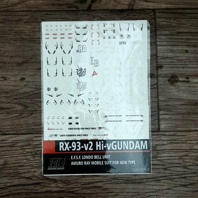 Water Slide Decal Hi-v Hi Nu Gundam Hi v HG RG 1/144 Arisu Decal
