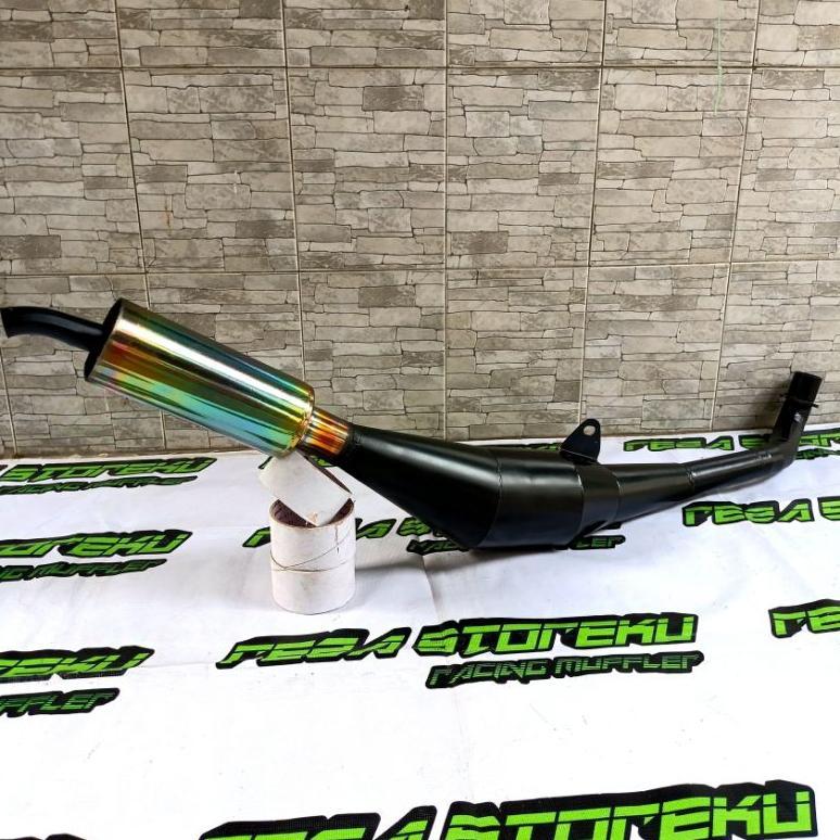Limited Knalpot Fiz R Ahm Standar Hitam Pelangi Fizr 2Tak Racing Garing Kemrincing