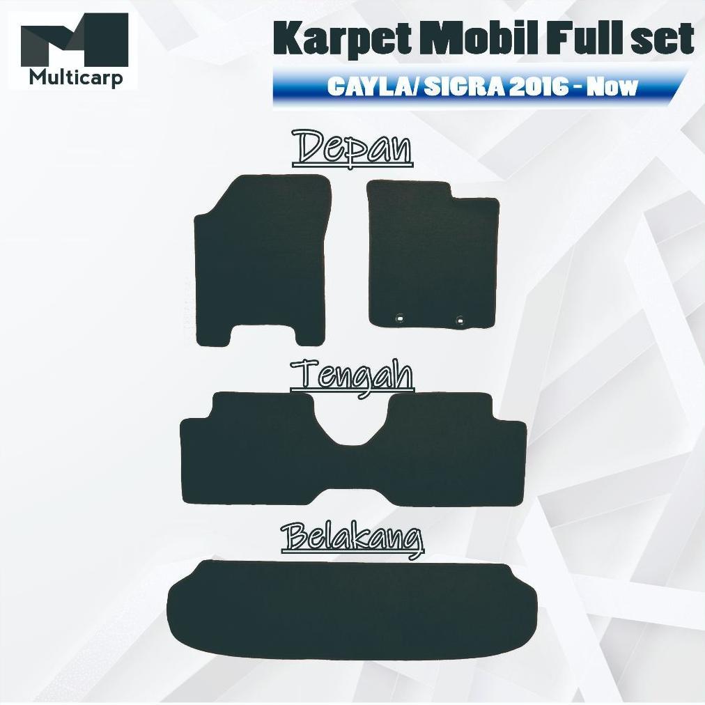 Terlaris Karpet Mobil Calya/Sigra Satu Set Karpet Alas Mobil Calya/Sigra Premium