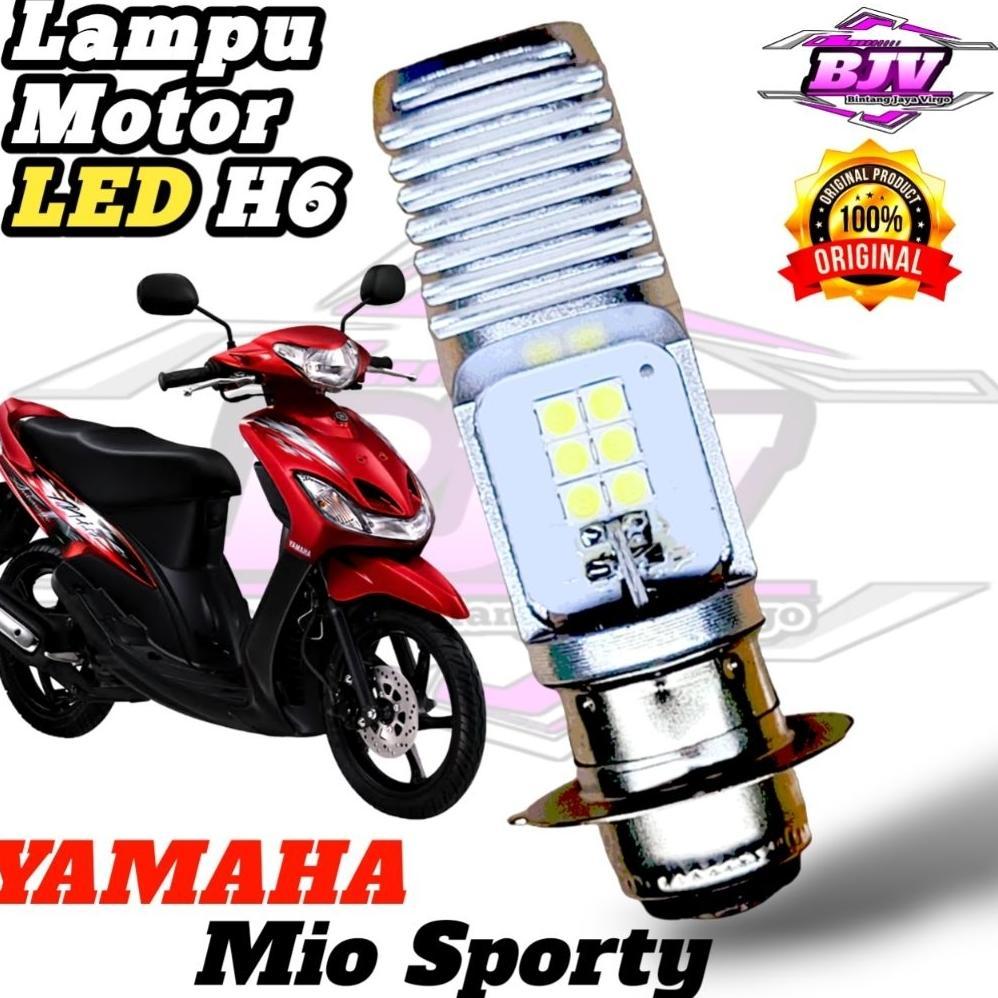 Diskont Lampu Depan Motor Yamaha Mio Sporty Led Putih Ac/Dc 12Volt Pengganti Bohlam Standart M2B_Pro