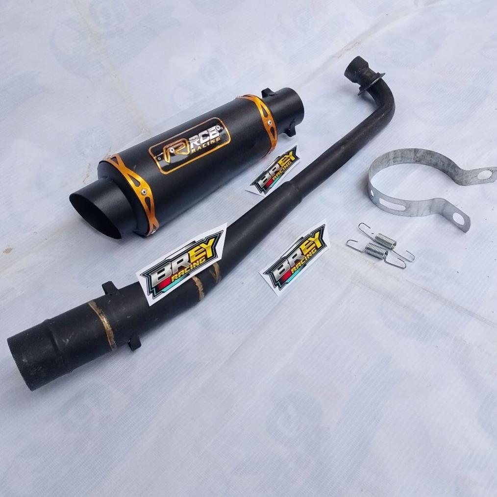 Murah  Knalpot Racing Jrm Full Hitam Buat Motor Supra X 125,Honda Blade, Karisma, Revo Fit, Jupiter 