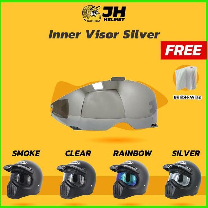 Kaca Inner Visor Silver Helm Cakil HBC | Kaca Helm Cakil