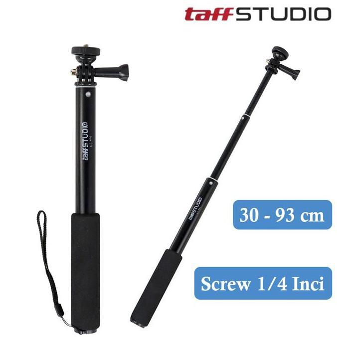 BLANCHENAM Tongsis Monopod 93cm Screw 1/4 Inch Tongkat Selfie untuk HP Smartphone & Action Cam GoPro