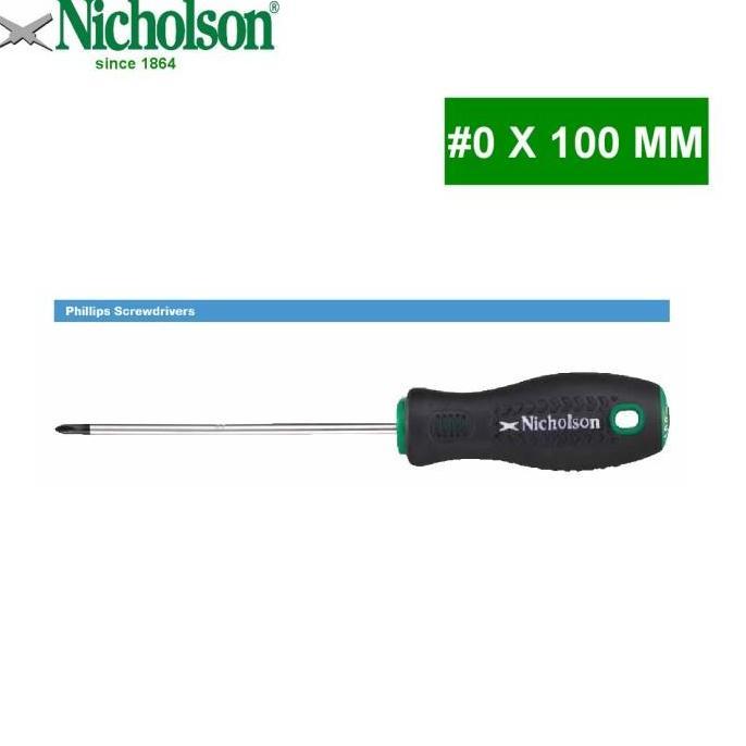 MALUKSHURE OBENG PLUS PH PH0 X 100 MM - PHILIPS SCREWDRIVER PH 0 NICHOLSON