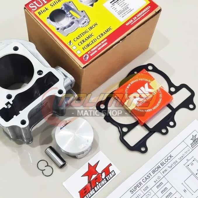 MITEQUILA Blok Mesin BRT Bore Up Piston 54.5mm Honda Beat Scoopy Vario 110 ESP