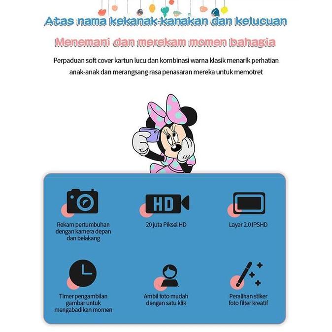 BLANCHENAM Kids Camera/Kamera Anak /Mini Digital /Mini Camera /For Kids Camera Foto Video / Kamera D