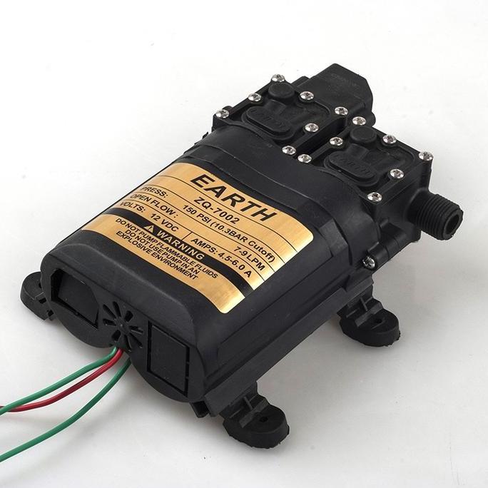 POMPA AIR DC HIU 12 VOLT DOBEL PUMP EARTH 150 PSI