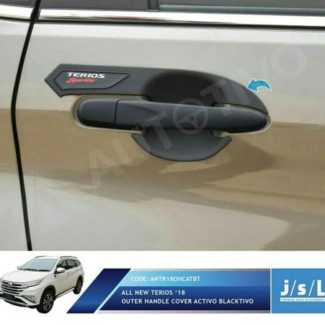 Mangkok Pintu All Terios 2018 Hitam 2018-2023 Outer Handle Cover Doff