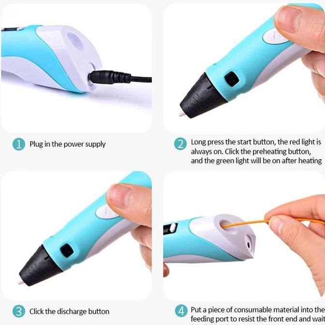 3D Stereoscopic Printing Pen for 3D Drawing 3D pen Pen cetakan 3D KS