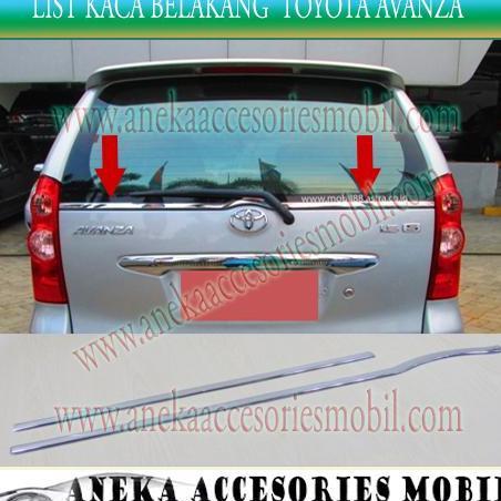 List Kaca Belakang/Back Kaca Chrome Luxury Mobil Toyota Avanza