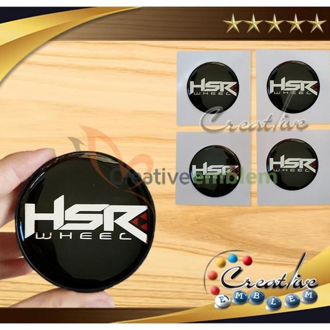 Sticker Timbul Tutup Dop HSR WHEELS new