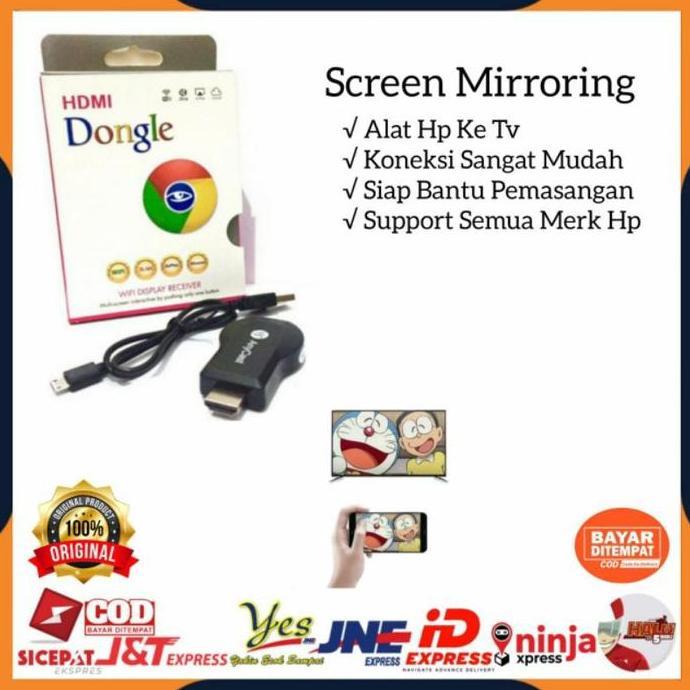 [COD] ANYCAST DONGLE WIRELESS PENYAMBUNG HP KE TV / ANYCASH DONGEL MIRACAST WIFI / ALAT PENGHUBUNG H