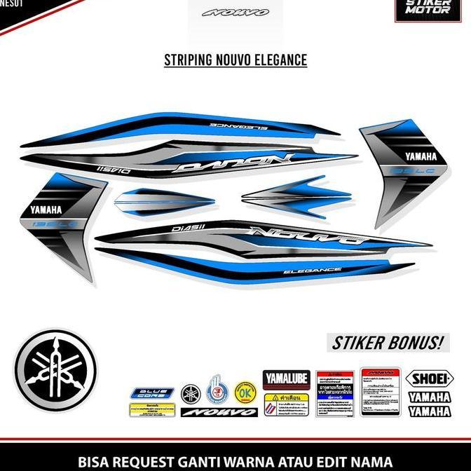 STRIPING NOUVO ELEGANCE GRAFIS STICKER NOUVO LC NOUVO 135 NOUVO