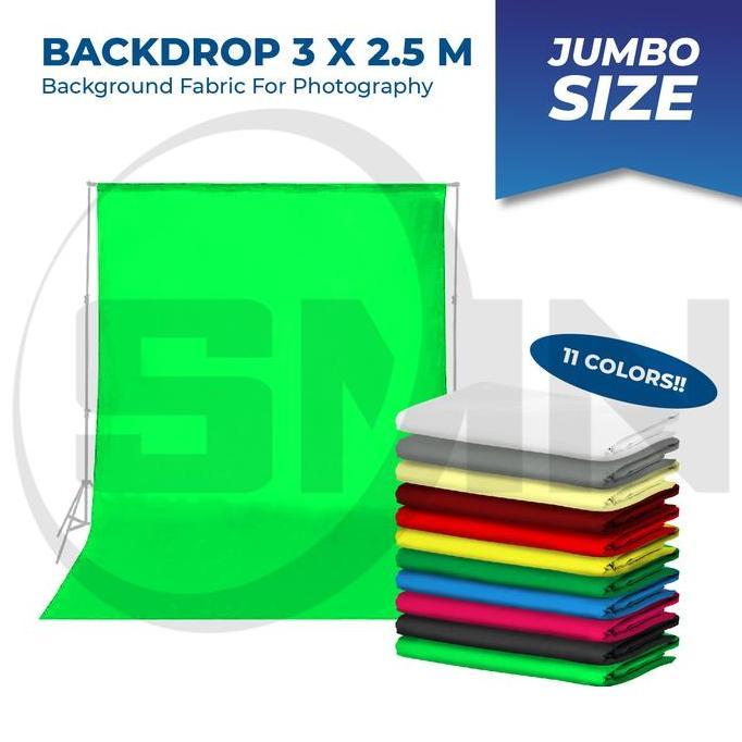 background kain polos (3 x 2.5m) foto studio