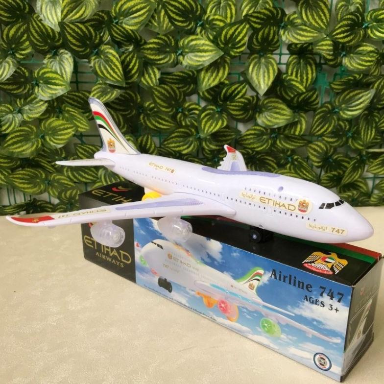 Official Mainan Pesawat Garuda Indonesia Light Sound Model Baru