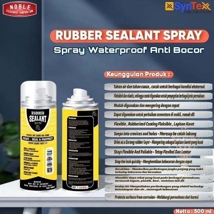 Rubber Sealant Spray Ajaib Waterproof Liquid Rubber Sealant Spray 500 ml - Pelapis Anti Bocor ( Spra