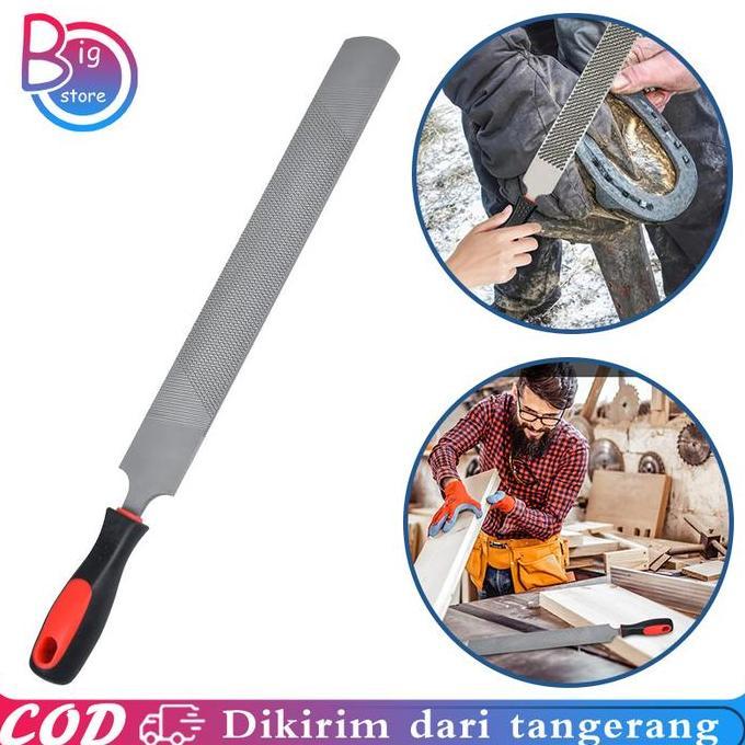 FKINAPE 47cm Kikir Kuda Dua Sisi Horseshoe File Sickle Shoeing Tools Kikir Kuku Sapi Alat Perawatan 