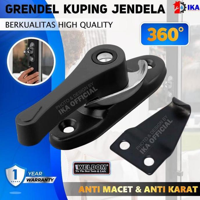 DISSORDE WELDOM Grendel Kunci Jendela Geser / Sliding / Grendel Kuping / GRENDEL KUPING/ CRESCENT LO