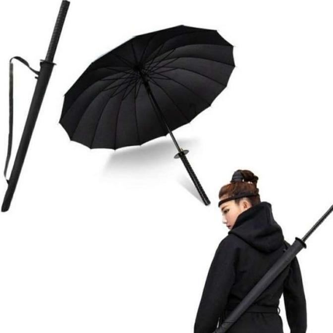 Enju- Payung Samurai Jepang Unik Samurai Umbrella Katana Kuat Berkualitas