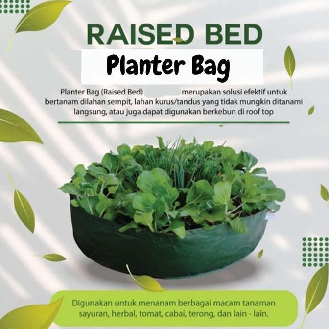 Okwemereza- Planter Bag Raised Bed Planterbag Bulat Polybag Pot Kantong Tanaman
