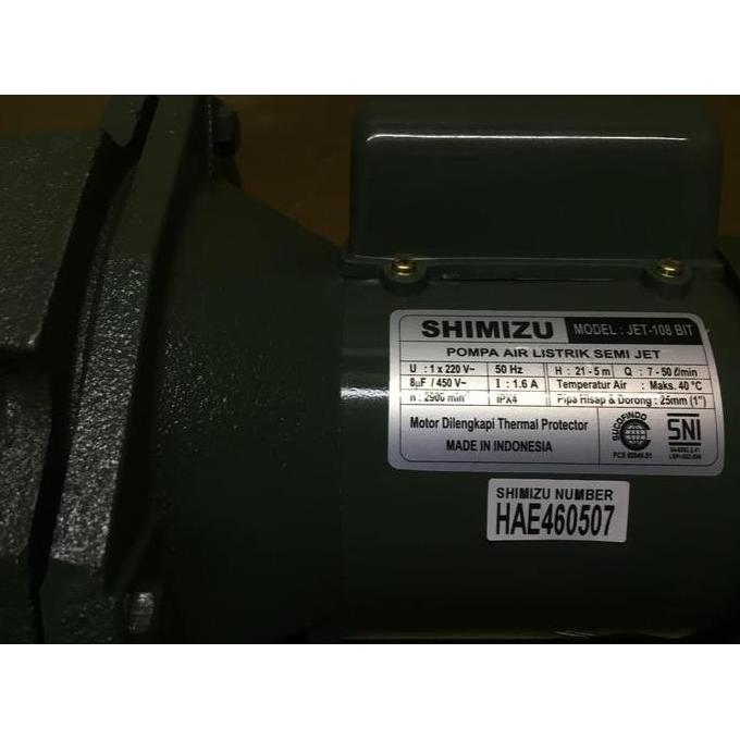 Plumbing- Shimizu Jet 108 Mesin Pompa Air Semi Jet Pump Shimizu Jet 108 Bit