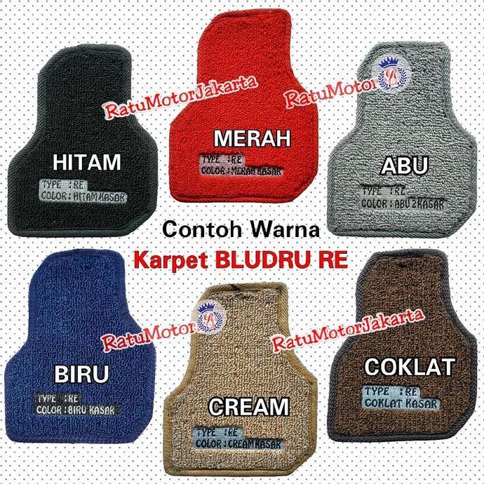 Sale Karpet Bludru Tipe Re Mobil Sedan / Suv 2 Row Tanpa Bagasi / Tebal 10Mm