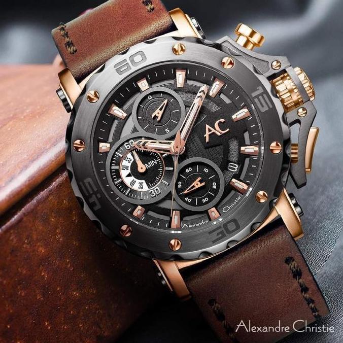 ALEXANDRE CHRISTIE AC9205 AC 9205 COLLECTION BROWN ROSEGOLD