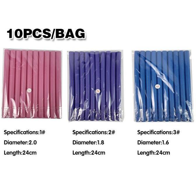 SEIRAKY 10pcs Roll Rambut Sosis Alat Pengeriting Rambut
