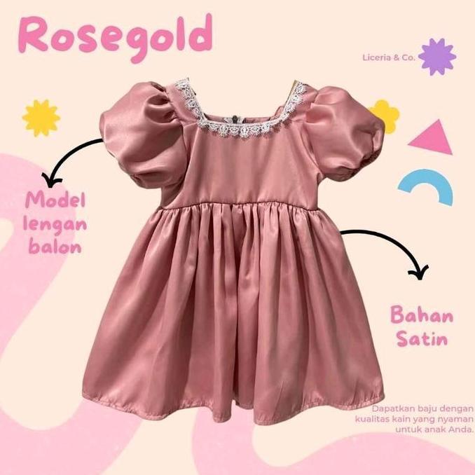 Ebijwaro- Gaun Anak Elegan Cinderella Simple 0-6 Tahun Perempuan