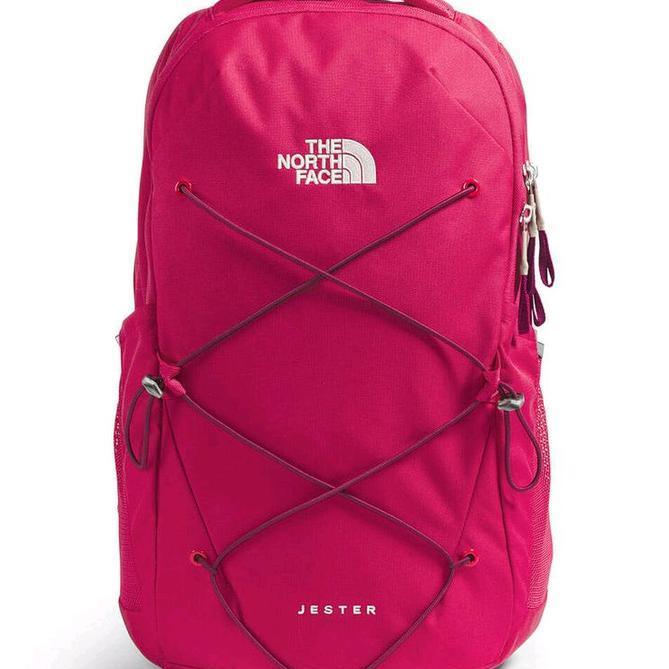 The North Face Jester Hot Pink Backpack Laptop 15 Tas Kantor Tas Traveling Hiking Trekking Original