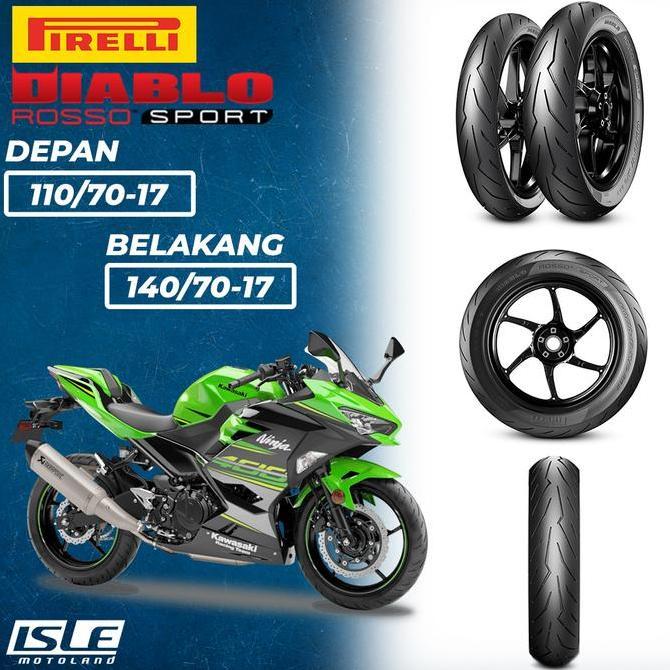 New PIRELLI Ban Ninja 250 Fi 2018 Diablo Rosso Sport Paket Depan Belakang