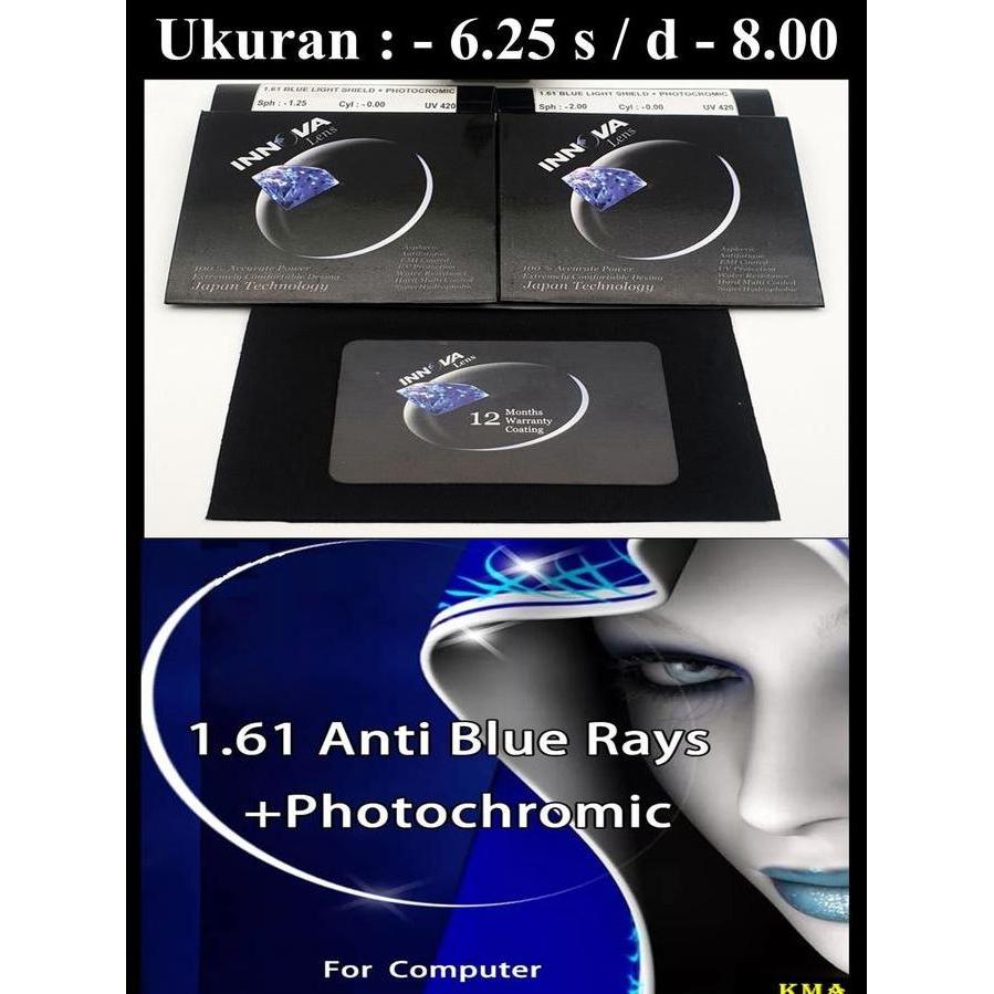 Kunura- Lensa Blueray Photocromic Innova Original Lensa Photocromic Blueray