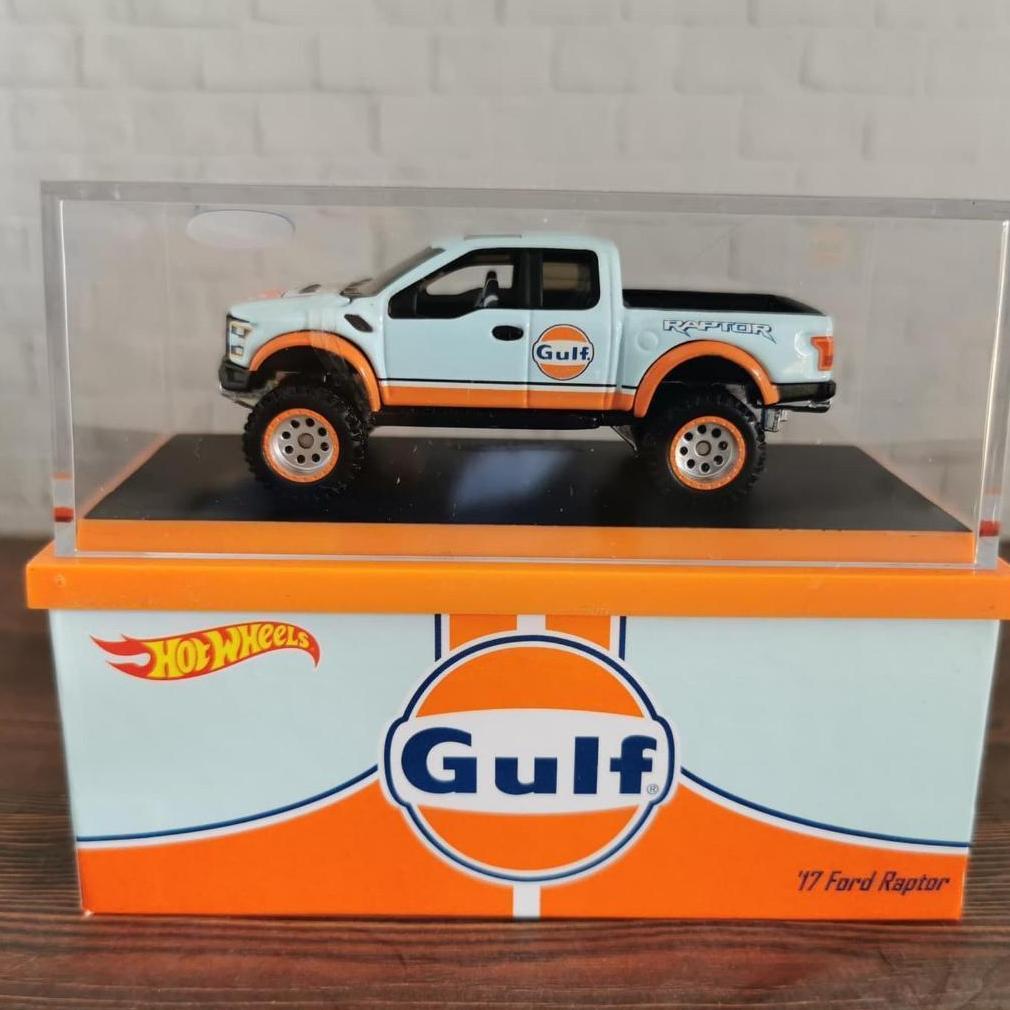 Hot Wheels Rlc 17 Ford Raptor Gulf Biru Open Kap Hotwheels